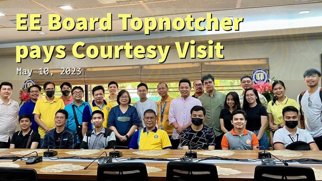 Read more about the article EE Board Topnotcher pays Courtesy Visit