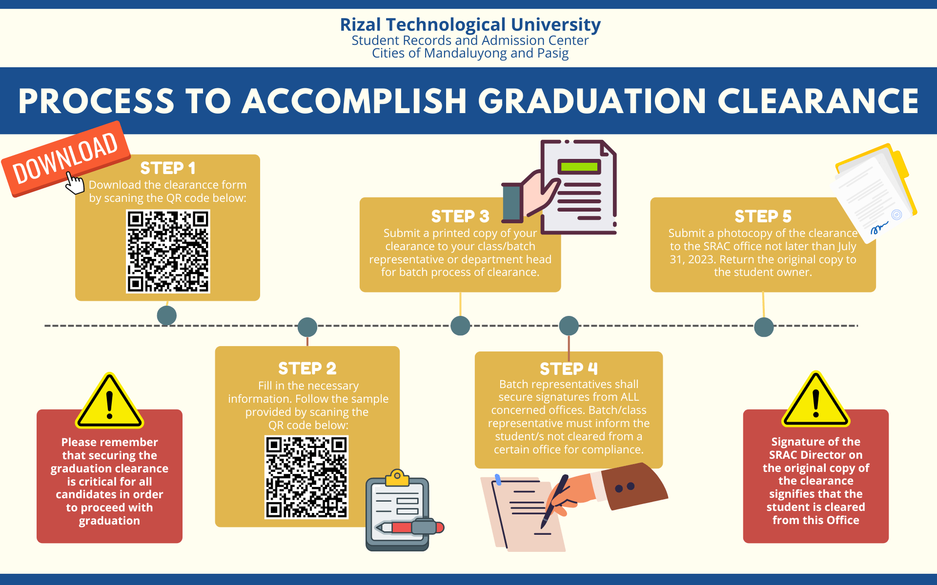 Read more about the article Application for Terminal Clearance of Graduating Students