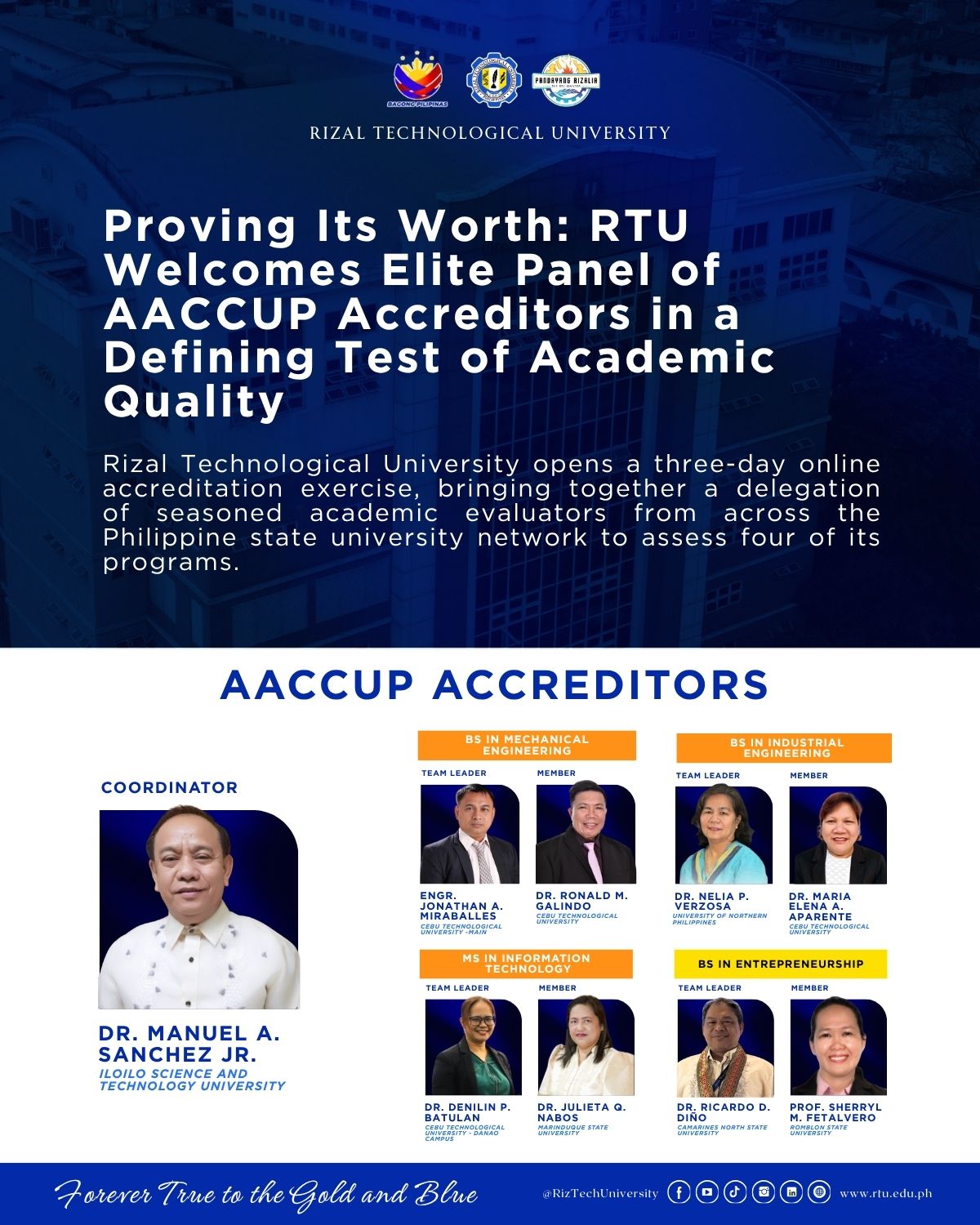 Proving Its Worth: RTU Welcomes Elite Panel of AACCUP Accreditors in a ...